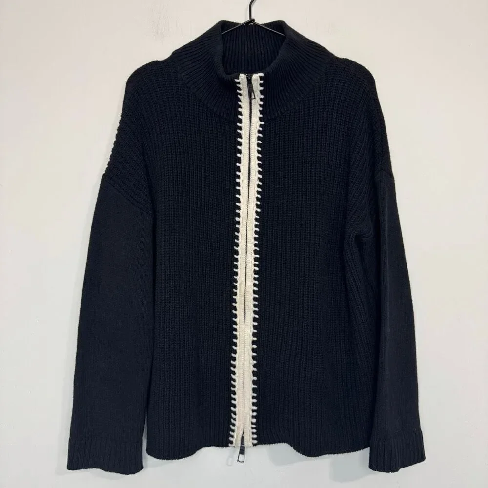 Lisa Todd Romancin Full Zip Cardigan Sweater L